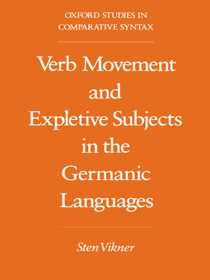 cover image of Verb Movement and Expletive Subjects in the Germanic Languages